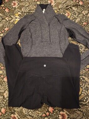 lululemon Pullover Sweater And Leggings
